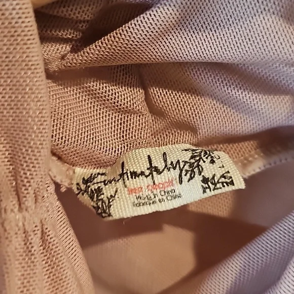 Free People Pink Long Sleeve Bodysuit - Picture 6 of 7